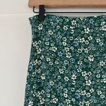 Reformation Bea Midi Foral Skirt Green White Blue Boho Bohemian minimalist Photo 3