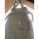 Lush Clothing Lush Women's Smocked Tie Back Jumpsuit In Moss size L (b8) Photo 3