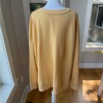 Time and Tru Butter Yellow Oversized Crewneck Sweatshirt Size XL Photo 2