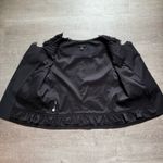 Ann Taylor Wool Blend Ruffle Neck Half Sleeve Black Bolero Blazer Size 4 Photo 5