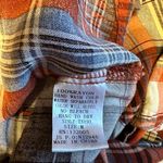 Entro  Orange Plaid Button Down‎ Shirt Sz M Photo 5