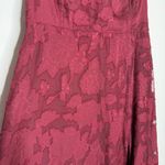 Lulus Garden of Romance Floral Burnout Strapless Maxi Dress XXL Burgundy New Photo 4
