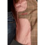 Scotch & Soda  Anthropologie Double-Breasted Brown Plaid Tailored Blazer‎ Large Photo 3