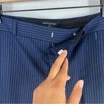 Banana Republic  Factory Logan Navy Pinstripe Slim‎ Boot Cut Pants NWT Size 4 Photo 4