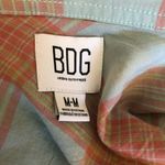BDG NWOT Urban Outfitters Plaid Cropped Shirt Oversized Cotton Green/Orange M Photo 11