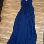 J.Crew  Blue Sweetheart Maxi Gown Photo 0