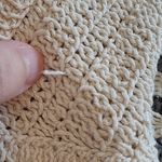 Solitaire  CREAM TEXTURED OPEN CROCHET BUTTON FRONT CARDIGAN LAYERING TOP MEDIUM Photo 11