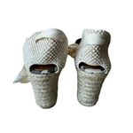 Margaux Espadrille Pique Animal Print Wedge Sandal Leopard Lace Up SZ 9 Tan Photo 4