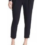 Vince Zipper Hem Pants Jogger Pleated Front Pockets Black High Rise Size 2 Photo 0