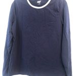 Lands' End Long Sleeve Pullover Jersey Navy M Photo 4