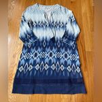 Cupcakes & Cashmere Quest Tunic Dress Swim Coverup Blue Size XS Photo 4
