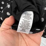 Free Press  black white polka dot rouched mesh top cropped pin-up retro L Photo 6