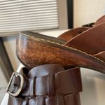 Predictions  LEATHER COLLECTION WOMENS SHOES 8.5 BROWN SLIP-ON WEAVE Photo 6