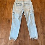 Kancan Winston high rise cargo light wash jeans 7/27 Blue Photo 9