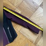 Wilfred Montesson Crepe Moto Jacket Sz 2, Maroon/Black Colorblock EUC Photo 11