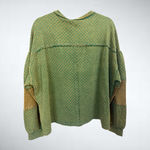 easel Oversized Women Polka Dot Long Sleeves Top in Green Size S Photo 1