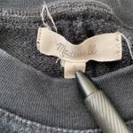 Madewell women S Longsleeve Crewneck sweatshirt washed out black Photo 4