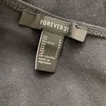 Forever 21  Black Ribbed High Neck Crop Tank Top - Size L Photo 3