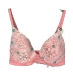 Lucky Brand Sz. 34C Light Lift Demi Bra Floral Pink Lightly Padded Photo 5