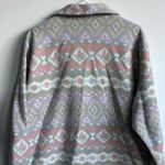 Alfred Dunner VTG  Full Zip Up Jacket Multi Color Pastel Aztec Pattern Jacket L Photo 5