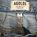 AGOLDE  Riley High Rise‎ Button Fly Straight Crop Size 28 Photo 7