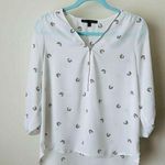 Sweet Rain Women’s Blouse with Zippered Neckline and Panda Design - Size M Photo 2