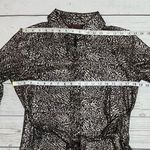 Misha Collection MISHCA Leopard Metallic Tie Front Top Size M Photo 9