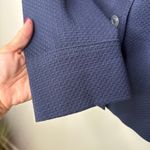 Talbots  Size‎ 16 Navy Pique Blazer Contrast Polka Dot Lining Nautical Buttons Photo 5
