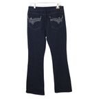 Jordache bootcut dark jeans size 12 flap pockets bling pants Photo 1