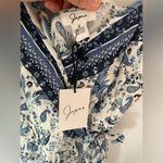 NWT Japsa lightweight wide leg jumper size small Blue Photo 5