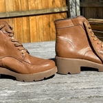 Naturalizer  Catherine Womens Faux Leather Block Heel Ankle‎ Boots size 8.5 Photo 0