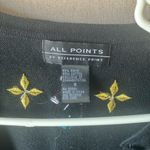 Festive all points Black Cardigan with Colorful Tree and Heart Design small Photo 2