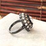 Premier Designs Multi Crystal Dome Ring Size 8 Photo 4