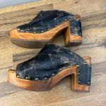 Bed Stu  Deva Mule Clogs Platform Sandal Black Lux Distressed Leather Women’s Photo 8