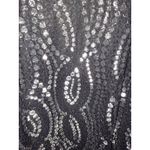 Eight Sixty Eight & Sixty Black Silver Beaded Sleeveless Bodycon Mini Dress Size‎ Small Photo 4