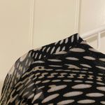 Studio Works EUC Studio‎ Works women’s black tan sheer patterned loose fit blouse top medium Photo 7