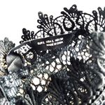 ZARA green black contrasting lace dress size Large Photo 9