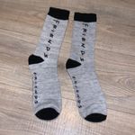 Friends grey black comfy half calf socks Gray Photo 3