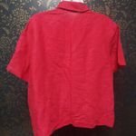 Liz Claiborne Crazy Horse Pink Short Sleeve Button-Up Shirt Photo 1