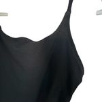 Aerie  Women’s Sz M Full Coverage One Piece Black Swimsuit Strappy Open Back Photo 3