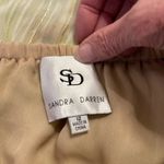 Sandra Darren light green tiered full broomstick skirt with sequins. Lined Sz 12 Photo 6