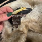 J. McLaughlin  Faux Fur Vest reversible with Gold Accents Photo 4