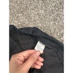 Theory Emery Crunch Pant Black Sz 4 Wide Flare Leg Linen Trousers Career Office Photo 5