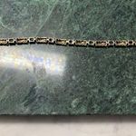 Multicolor Gemstone Tennis Link Bracelet Solid 925 Thai Gold Plated 7.5” Photo 7