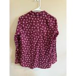 Wrangler Womens Floral Print Long Sleeve Western Shirt Red White S Photo 2