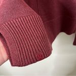 Lululemon Cashlu Boxy Crewneck Sweater Heathered Mulled Wine Womens Size 8 Photo 4