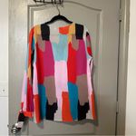 CROSBY by Mollie Burch  Spring Colorblock Rooney Top XL Bow Sleeve V Neck Photo 2