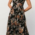 Baltic Born Martina Black And Cooper Floral Maxi Dress Photo 0