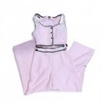 SheIn Pink, white, and black tweed 2 piece suit, size M US 6 Photo 5