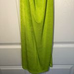 Neon Green Cowl Neck Halter Dress Size L Size L Photo 2